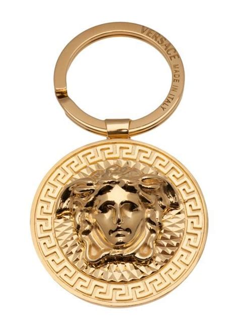 versace chain locket|farfetch versace keychain.